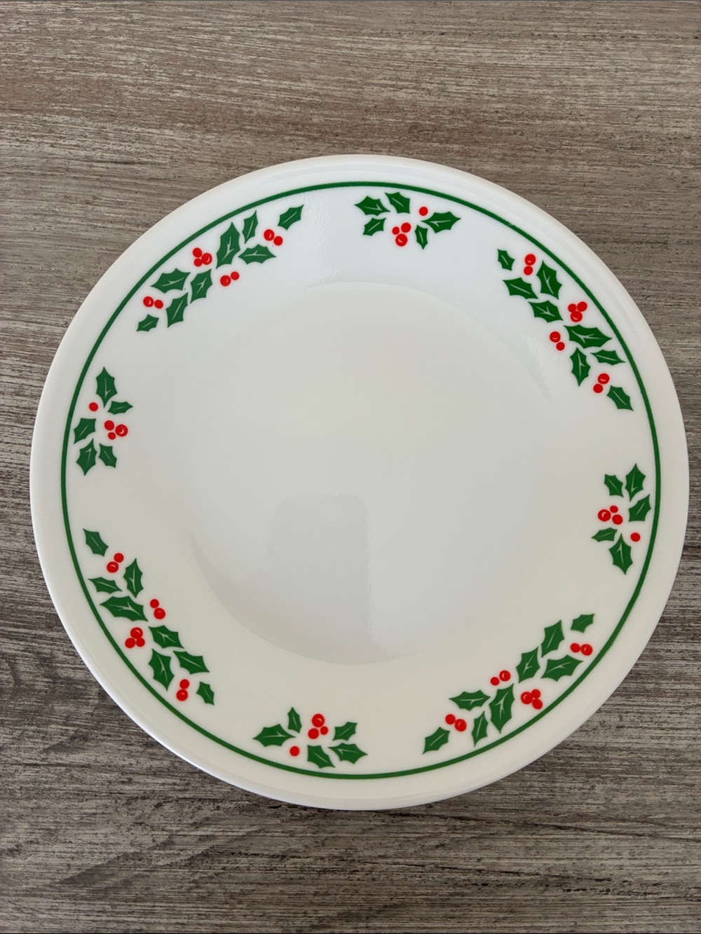 Set of 4 Christmas Corelle Winter Holly Bread & Butter/Dessert Plates